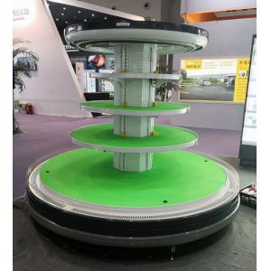 4 Side Round Refrigerated Island Merchandiser With Dixell Digital Temperature