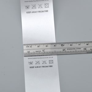 Custom Polyester garment label ribbon custom print clothing label