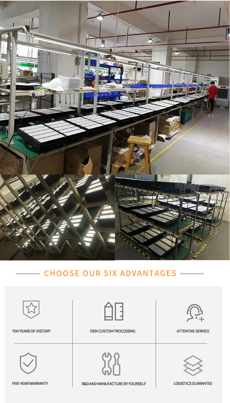 480W LED Stadium Lights 2800K - 6500K LED Sports Lighting For Square Illumination