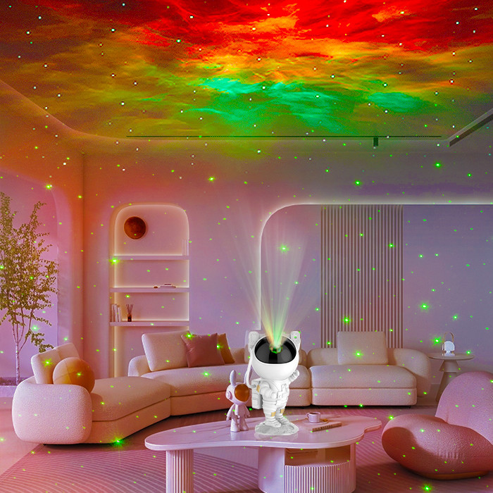 Adjustable Ceiling Astronaut Galaxy Star Projector With Timer Remote