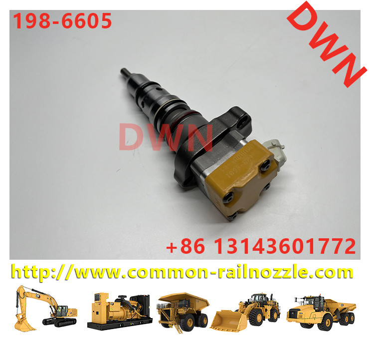 C-A-Terpiller Common Rail Fuel Injector 198-6605 1986605 178-6432 188-1320 Excavator For 3126B/3126E Engine