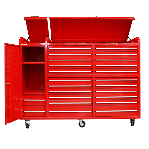 96 Inch Heavy Duty Tool Cabinet Workshop Garage Storage US Pro Tool Chest on Wheels