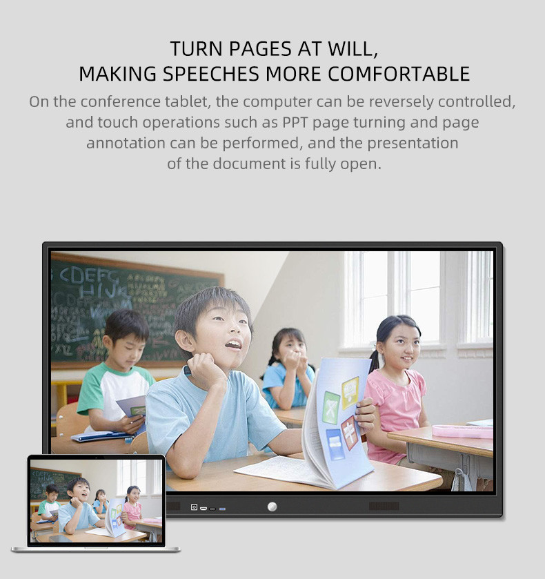 55 75 65 85 Inch Education Interactive Touch Screen Whiteboard