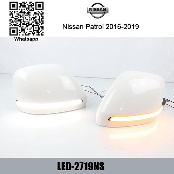 Nissan Patrol Flowing LED Side RearView Mirror Cover Replacement Turn Signal