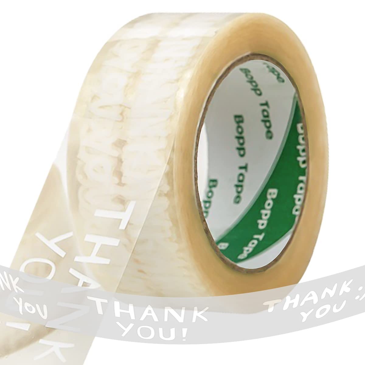 Personalized Packing Tape Clear Transparent Custom Monochrome Logo Words Packaging Shipping Tape For Small Business