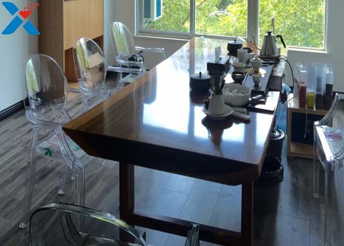 Modern Acrylic Desk Organizer / Acrylic Hanging Chair Clear PC Furniture