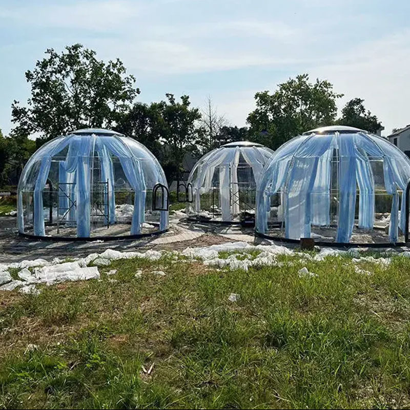 Elevate Your Outdoor Camping Experience Contemporary Star Rooms with Transparent Soundproof in Popular Hotel Homestay
