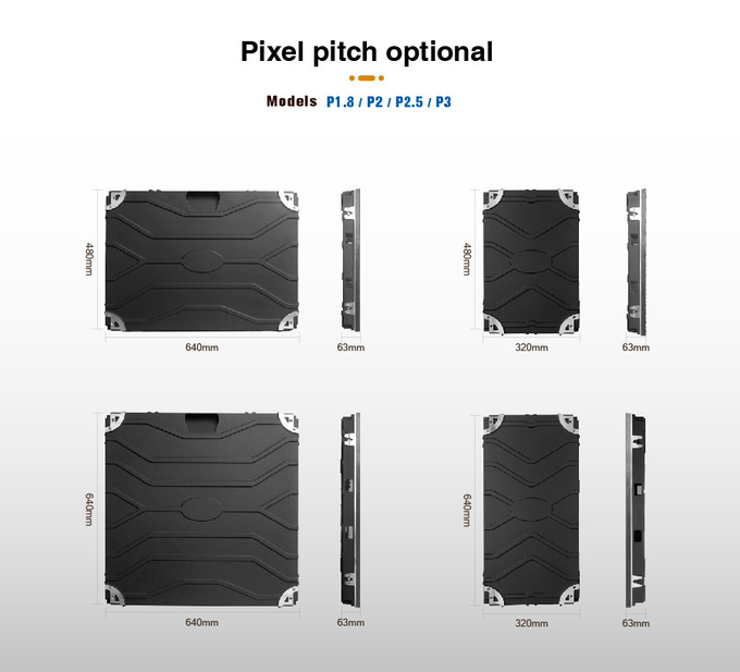 1200 Nits High Brightness LED Display P4 64x32 RGB Led Matrix Screen 1