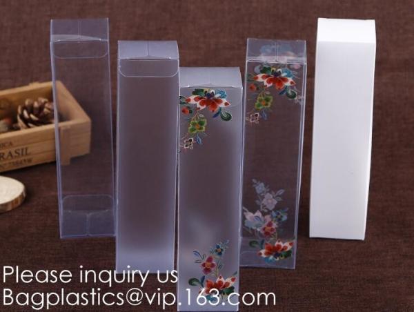 Alternatives to gift box plastic pet box Special creasing PET box Clear window