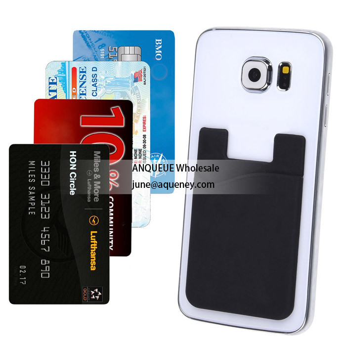 Hot selling silicone smart wallet, silicone card holder with full color printing