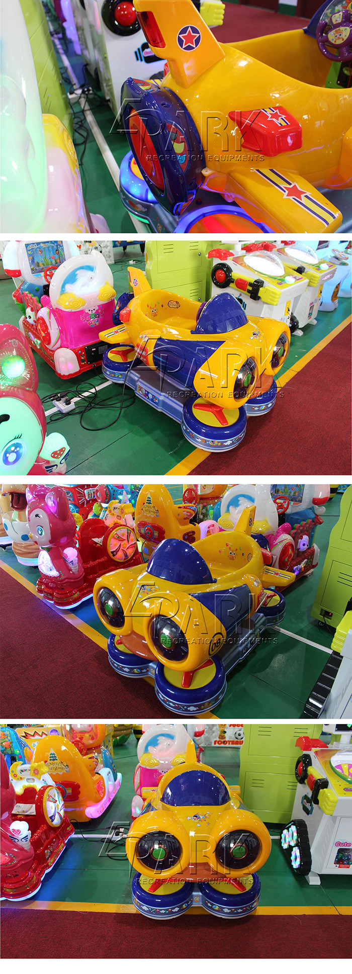 Hardware Material Spaceship Swing Kiddy Ride Machine Coin Operated 85*55*100