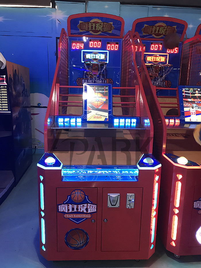 Classic Arcade video Redemption Game / Crazy Coin Operated street Basketball Machines