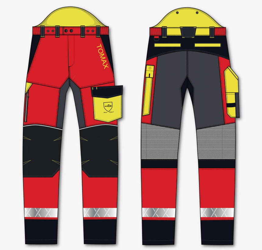 Multi Layer Nylon Fabric Chainsaw Protective Clothing Breathable , Chainsaw Jacket , Cut Protection Chainsaw Chaps