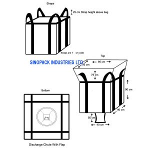Heavy Duty Circular / Tubular Big Bag FIBC Virgin PP For Storage / Transportatio