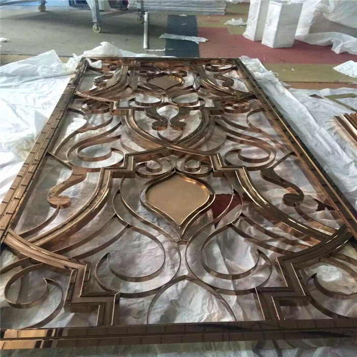 Colored Metal Laser Cut Panels stainless steel partitions For Facade Wall Cladding Curtain Wall Ceiling 201 304 316