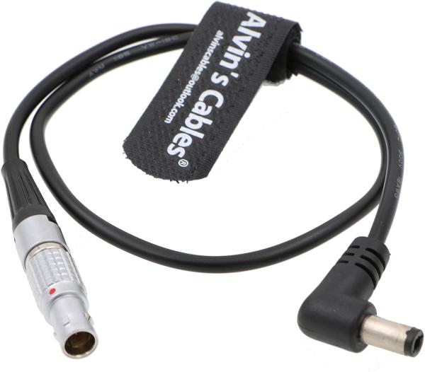 2 Pin lemo to Right Angle DC Cable for Teradek Bolt Transmitter Tilta Battery