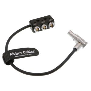 2×2 Pin 14.8V 0B Camera Power Cable Arri Alexa Mini EXT 7 Pin To RS 3 Pin 30cm