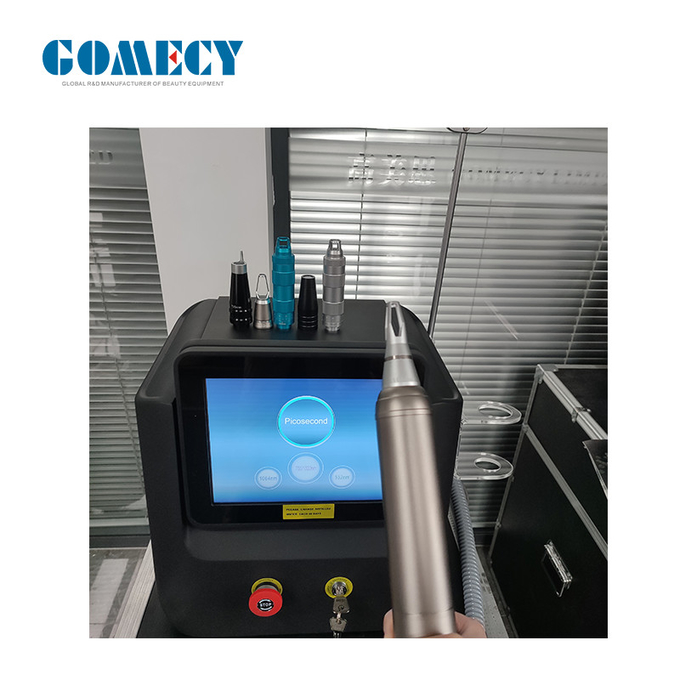 1064nm Spots Size Adjustable Heads Picosecond Laser Machine with Treatment Tips and Energy Max 2000mj