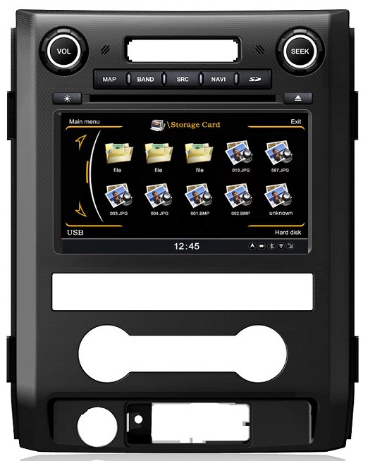 Ouchuangbo S100 Platform Car Radio GPS Stereo DVD Ford F150 2012-2013 SD free europe map