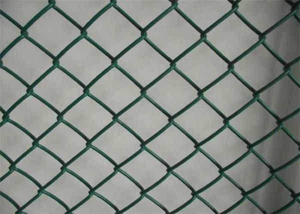 4" X 50" Green Galvanized Chain Link Fence Mesh 10 Gauge Vinyl Coated 60mm X