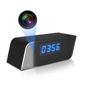  Full HD 1080p Wireless Security Camera , WIFI Clock Spy Camera With Night Vision Manufactures