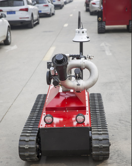 CE Approval Fire Rescue Equipment / Fire Fighting Robot Working Time 5h