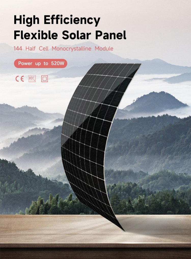 Flexible Solar Panel 520W Sunman Solar Panels for Home Outdoor Solar Power System