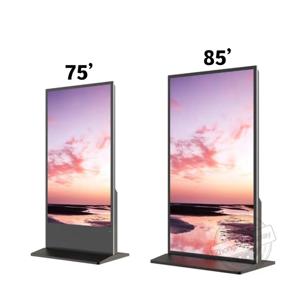75 Inch Full HD TV Free Standing Digital Screen 75" Innovative Media Advertising Function