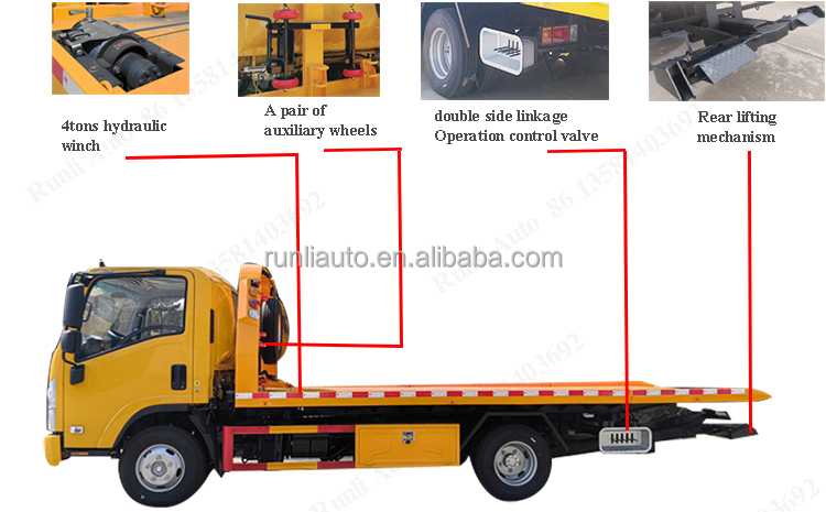 Dongfeng 4x2 5 Ton Tow Truck Wrecker Truck for Sale