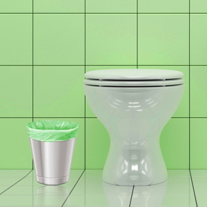 Bathroom garbage bag