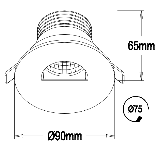high end Round Shape led lighting Citizen Chip of Led Downlight,AC100-240V Led Spotlight