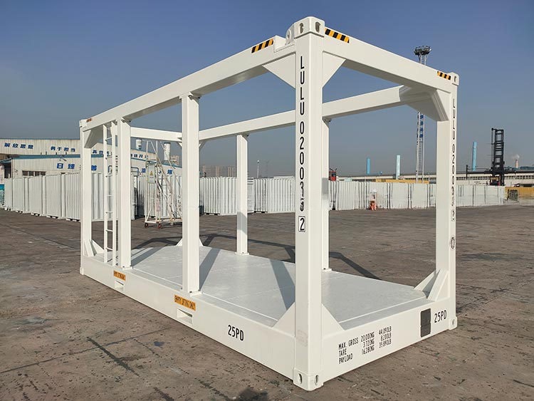 20FT DNV 2.7-1 Standard Steel Corten Offshore Lifting Frame Containers Skid Baskets with Condition and Movable Beam