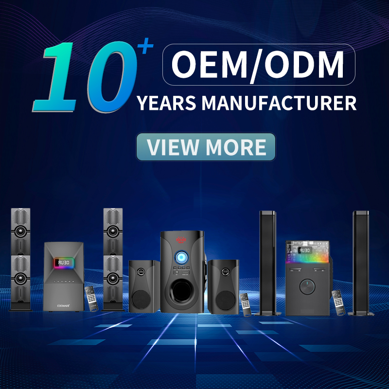 HiFi Surround Sound Electronic Home Theater 2.1 Multimedia Speaker System for Leisure