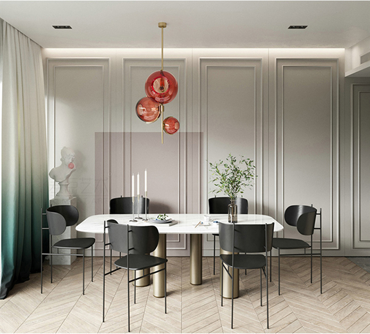 Nordic Pendant Lamp Postmodern Designer Red Glass Pendant Lights(WH-GP-169)