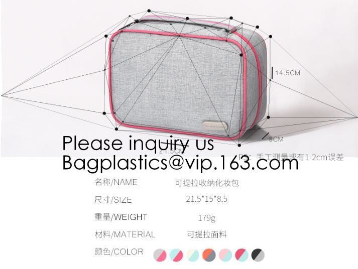 Trend Design Velvet Quilted Cosmetic Bag,Customized 2pcs Set Makeup Bag, Wholesale Travel Mens Toiletry Bags