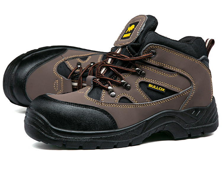 Oxford Cloth Security Boots Men PU Injection Sole Steel Plate Anti Proof Work For Mens