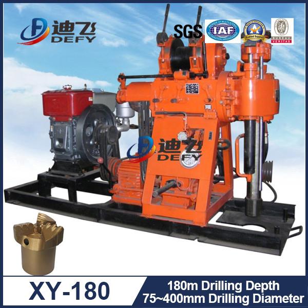 180m Deep Geotechnical Exploration Water Well Rig Drilling Machine XY-180