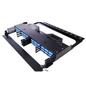 1U 19 Inch 144 Core 96 Port ODF 4x24F MPO Fiber Optic Patch Panel for High