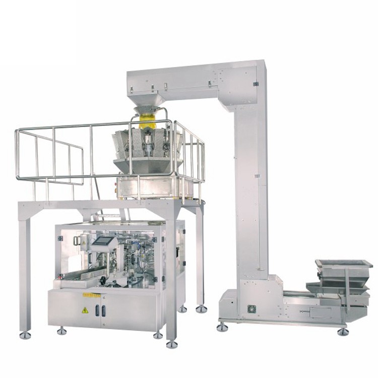 PLC Automatic Rotary Pouch Packing Machine For Premade Pouches