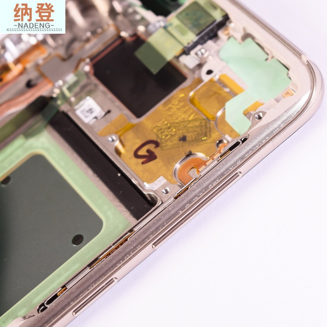 s8 lcd with frame gold (2)