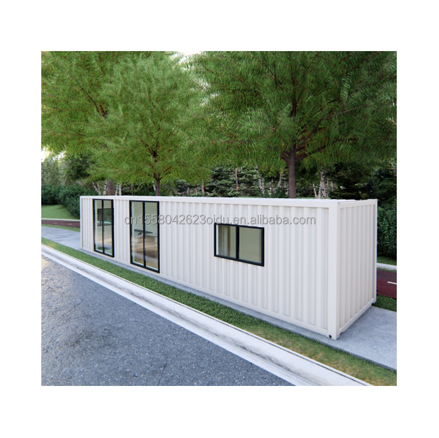 40 FT Expandable Steel Prefabricated House for Customizable Mobile Container Store Wall 50/75/100mm Wave Sandwich Panel