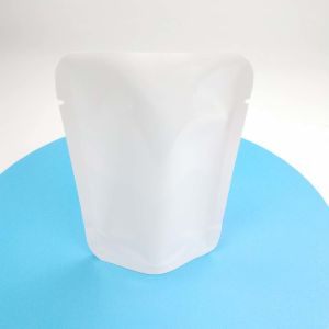 China Custom Resealable Heat Seal NO Zipper Doypack Reseal Pouch Stand Up Pouch Flower Seed White PE NY Material Packaging Bag on sale