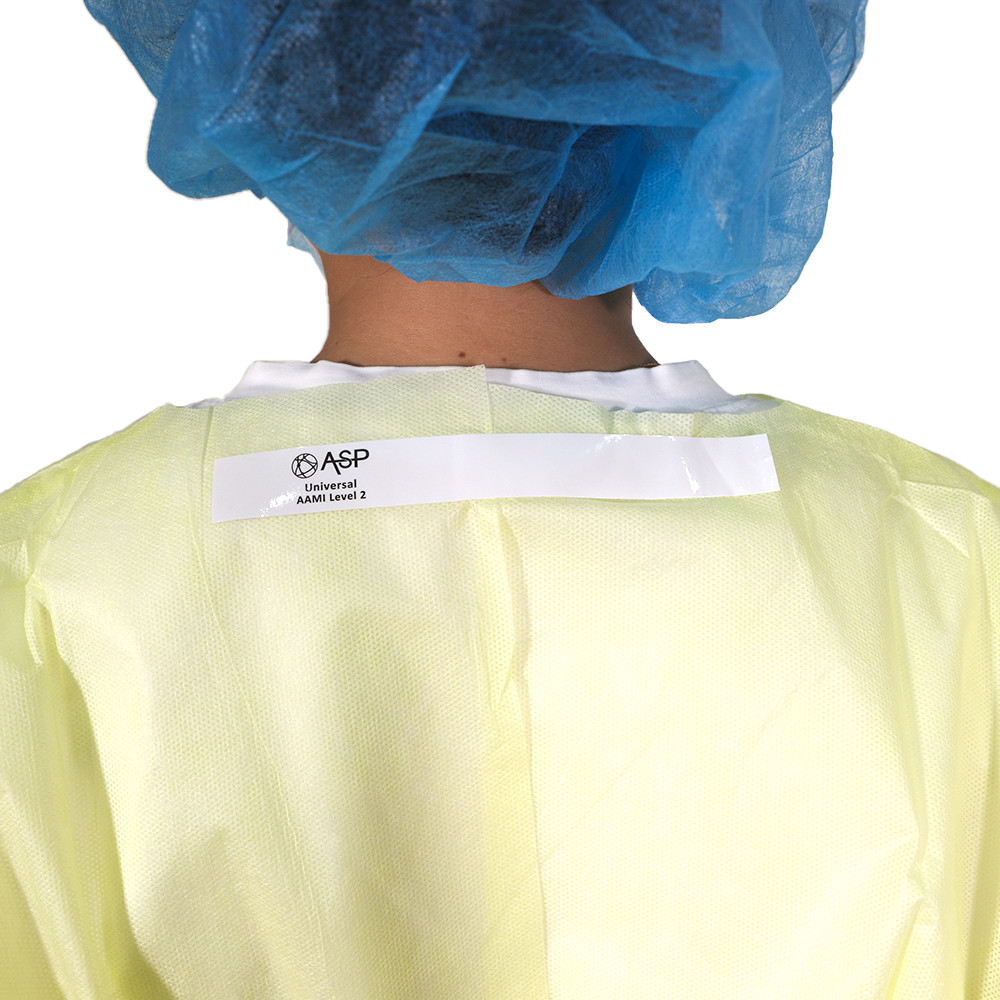 Yellow Disposable Waterproof Isolation Surgical Gown