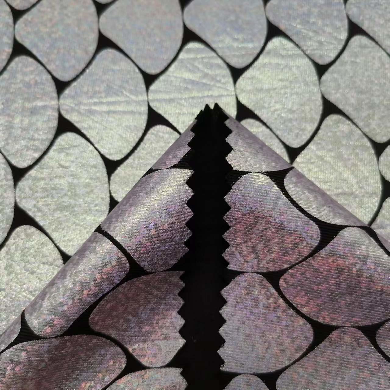 Printed 150D+20D 90 Polyester 10 Spandex Fabric Breathable UV Proof
