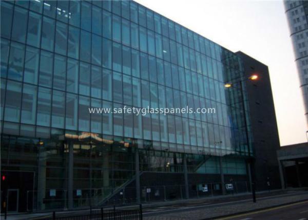 Flat 10MM Tempered Safety Glass Low Visible Distortion , Milk White Laminated
