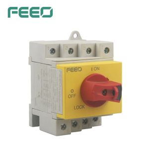 China Electrical Main Enclosured DC Solar Isolator Switch 2P 4P 1500V 32A on sale