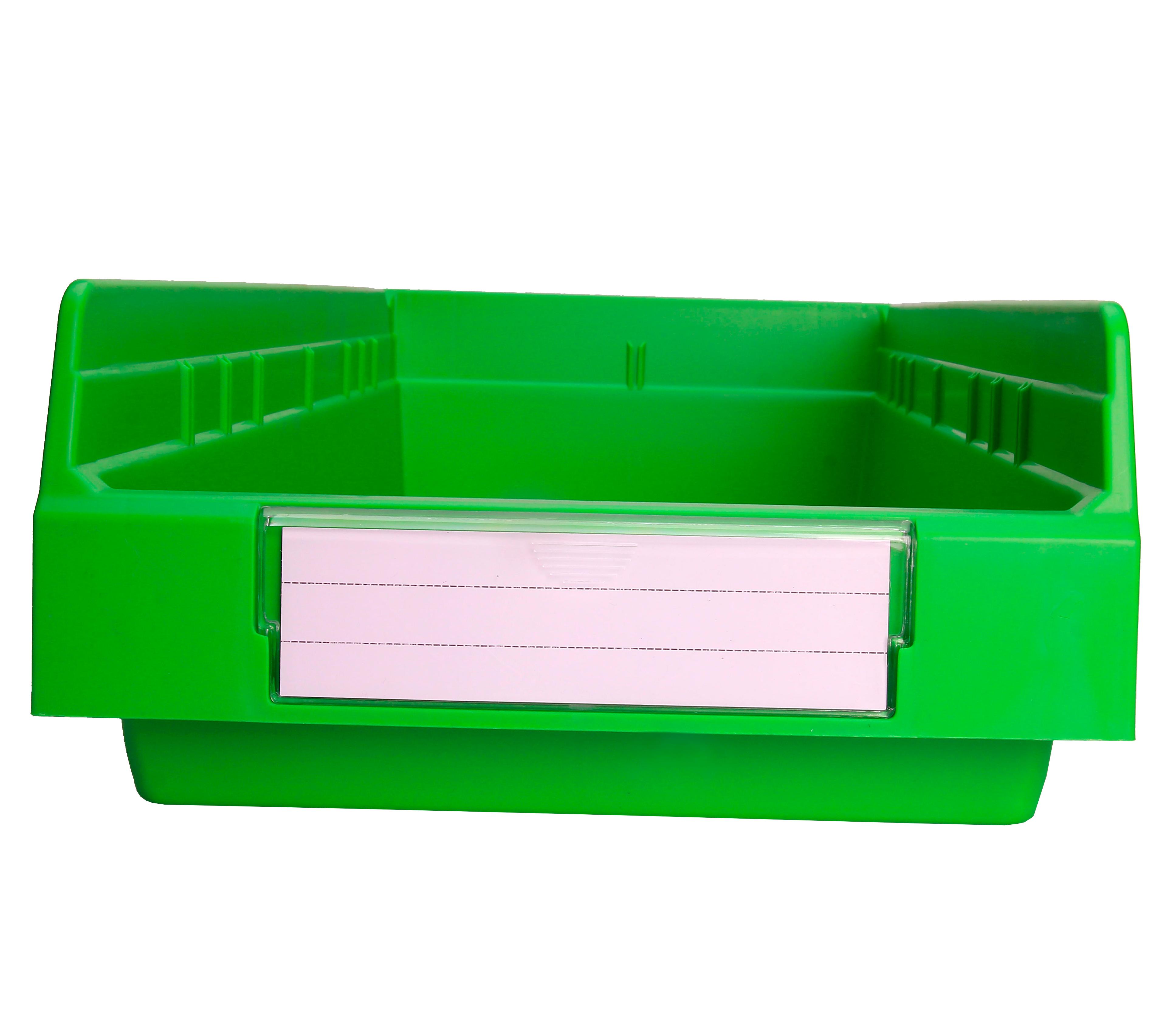 PP Customized Color Warehouse Storage Racking Crate Plastic Shelf Bin Office Organizer