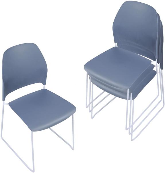 Stackable Office Plastic Stacking Chairs For Business Plastic Compact Dining