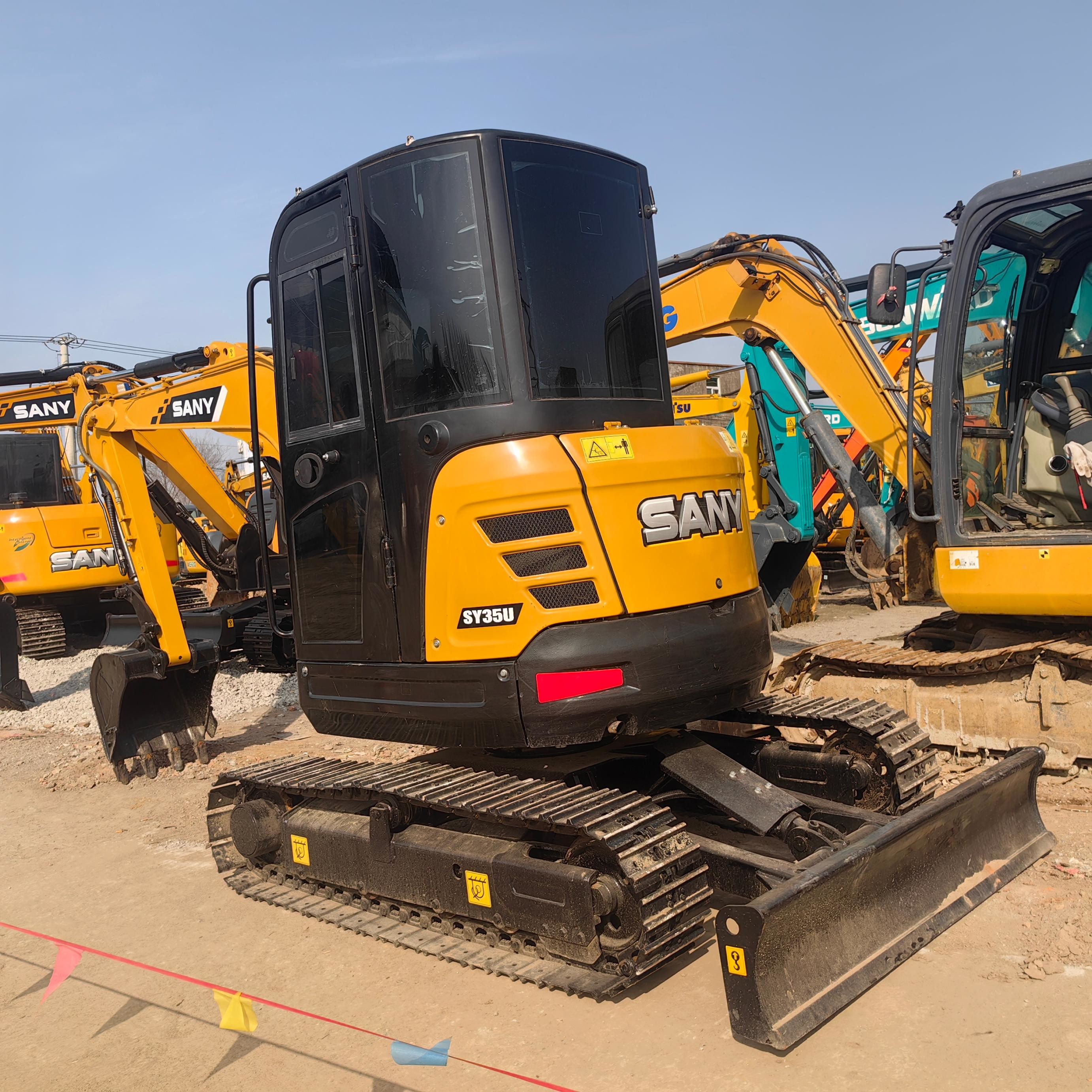 Original Brand Used Sany 35U Mini Crawler Excavator 0.12m³ Bucket Capacity