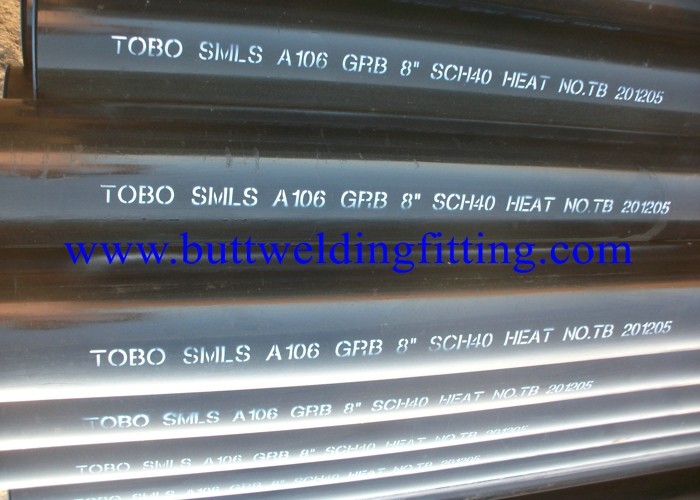 ASTM A106 Grade B' Schedule 80 Carbon Steel Pipe For Shipbuilding / Petrochemical